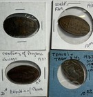 8 Elongated Rolled 1933-1940 World   s Fair Cent Lot Chicago Skyride  New York Set