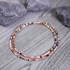 Alashan Agate Micro Faceted Choker Healing Reiki Energy Women Necklace Gift