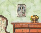 Victorian Lady Floral Portrait 1 12 Scale Dollhouse Miniature Wall Sign  382