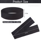 Framendino 300 Pack Black Disposable Spa Headband Non-woven Facial Headbands