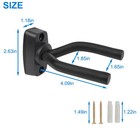 10 Pcs Pack Guitar Hangers Hook Holder Wall Mount Hanger Display Instrument