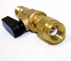 Hvac A c Straight Shut-off  Ball Valve Adapter For R134a R22 R12 R410a 1 4  Fit