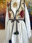 Norwegian Bunad Festdrakt Eu 38-40 Navy Blue  Huge 830s Gilded Brooch Included
