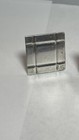 Vintage Elegant Classic Modernistic Sterling Silver Square Cuff Links 12 66g