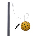 Heavy Duty Tetherball Set - 8 10  Rust-resistant Steel Pole  Ball   Rope   Outdo