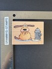 Penny Black Ever So Sorry Dog Hydrant Funny Pee 2001 Rubber Stamp 2080h