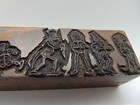 Printing Letterpress Printers Block All Wood People Not Cut Straight Has Wear 