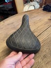 Vintage Bmx Seat Black Padded Pleated Quilted Old School Bmx 80s 70s Mongoose