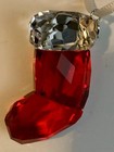 Swarovski 2016 Santa   s          Stocking Ornament Retired   New Mib  5223614