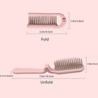 2pcs Folding Hair Brush Comb Portable Mini Massage Red Blue