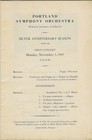Werner Janssen Conductor Nov 3 1947 Portland Or Symphony Orchestra Program