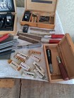 3 Vintage X-acto Usa Wood Working Kits   Lots Of Extra Blades   Knives