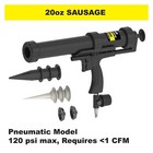 Albion Engineering As20 Mid-handle Air-powered Aluminum Sausage Caulking Gun    