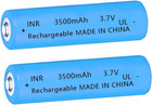 2 Pack 3 7 Volt 18650 Rechargeable Battery High Capacity 3500mah Genuine18650 Bu