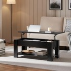 Yaheetech Black Lift Top Coffee Table With Storage 38 6 
