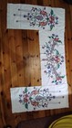 Ukrainian Hand Embroidered Pillowcase Set Floral Cross