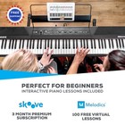 88 Key Digital Piano Keyboard Alesis Recital Semi-weighted Keys 2x20w Speakers