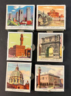 6 Vtg Landmark Italian Scenarios Match Box Scenes Souvenir Packs Rome Bologna