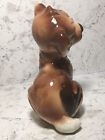 Vintage 1950   s Royal Copley Brown Spotted Puppy Dog Figurine 7    Tall