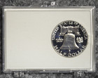 1962 P Proof 90  Silver Franklin Half Dollar 50c W  2x3 Snaplock Case