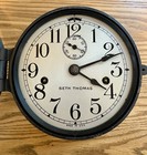 Vintage Seth Thomas Wwii Us Maritime Commission Clock In Bakelite Case- No Key