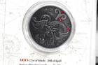 2014 Belarus Signs Of The Zodiac Aries Antique Finish 925 Silver Coin W coa