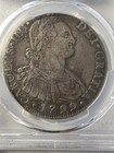 1799 Peru 8 Reales Silver Coin Pcgs Xf-40-great Original Coin