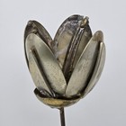 Vtg Mcm Rose Tulip Brutalist Flower Sculpture Metal Casa Del Arte 70 s Modern