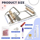 All-in-one Bead Loom Set With Needles  Scissors  And Czech Beads For Crafts