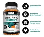 Omega-3 Fish Oil Gummy Vitamin Supplement Healthy Joint   Heart Wellness Gummies