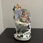 Kirkland Christmas Musical 3 Snow Globes Snowman Winter Cave Revolving Base 10 