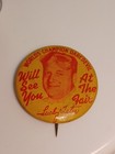 1930s Pinback Lucky Teter Champion Automobile Daredevil Stunt Driver  Tin 1-3 8 