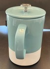 La Cafetiere Barcelona Ceramic French Press Coffee Maker Blue And Cream