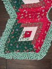 Christmas Tree Skirt  Handmade   Machine Stitched  Santa Star Shape