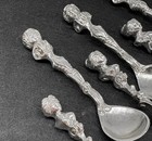 Antique German Hanau Silver Figural Salt Spoons Set 6 13 Loth 800 Victorian Lot