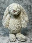 Jellycat London -vanilla Ivory Bashful Bunny -soft Plush Animal -bean Bootie-11 