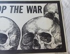 Very Rare 1970 Anti-vietnam War Poster     Protest Skull Graphic Political Art