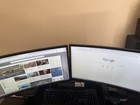 Samsung C24f392fhn 24  Curved Led 1080p 60hz Hdmi Vga Monitor Black