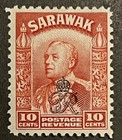 Travelstamps  Sarawak Stamps Scott  165  Mint  Og  Hinged  10c Op Stamp Mogh