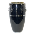 Latin Percussion Traditional Original Fiberglass Tumba - Black Holo Chrome