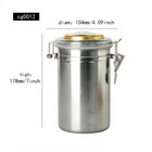 Humidor Jar With Humidifier And Hygrometer Cigar Case Can Hold 10-15 Small Cigar