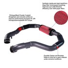 Fits 09-20 370z Hi-flow Ultra Long Dual Tube Cold Air Intake System Red