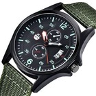 Outdoor Mens Date Stainless Steel Military Sports Analog Quartz Wrist Watch