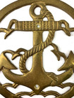 Solid Brass Ships Anchor Wall Plaque
