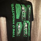 Type O Negative Green Skeleton Coffin Graphic T-shirt  Size Large