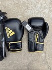 Adidas Adih80 Hybrid 80 14oz Training Boxing Gloves Black Gold Kickboxing