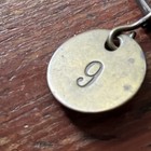 Original Chain Rare With 6 Antique Brass Cow Tags
