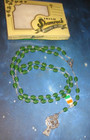 Shamrock Bead Rosary St  Patrick Erin Vintage - Celtic Cross Made In Ireland