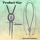 Bolo Tie For Men Round Shape Western Cowboy Bola Bolero Tie Supplies Necklace   
