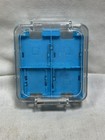 Nintendo Ds Clear Blue Square 16-in-1 Game Card Carry Case Cartridge Holder Box